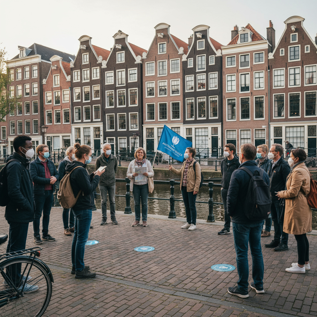 Begeleide wandeltocht langs historische locaties in Amsterdam